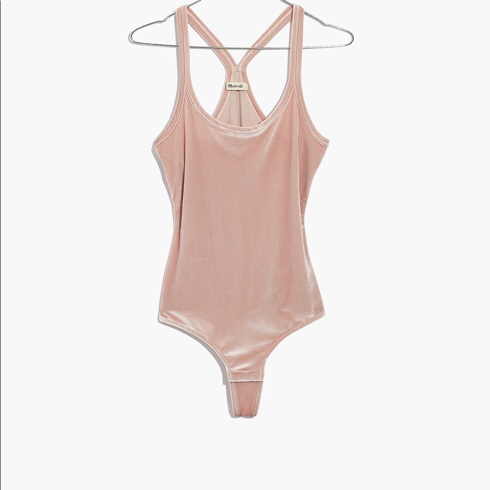 Velvet Racerback Bodysuit medium - Picture 4 of 8